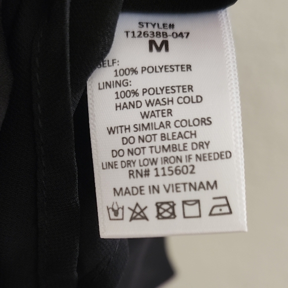 NWT Lush Black Strappy V-Neck Bar Cami Tank Top - Size M Going Out - Picture 7 of 8